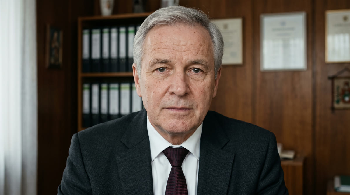 Heinrich Müller in seinem Büro