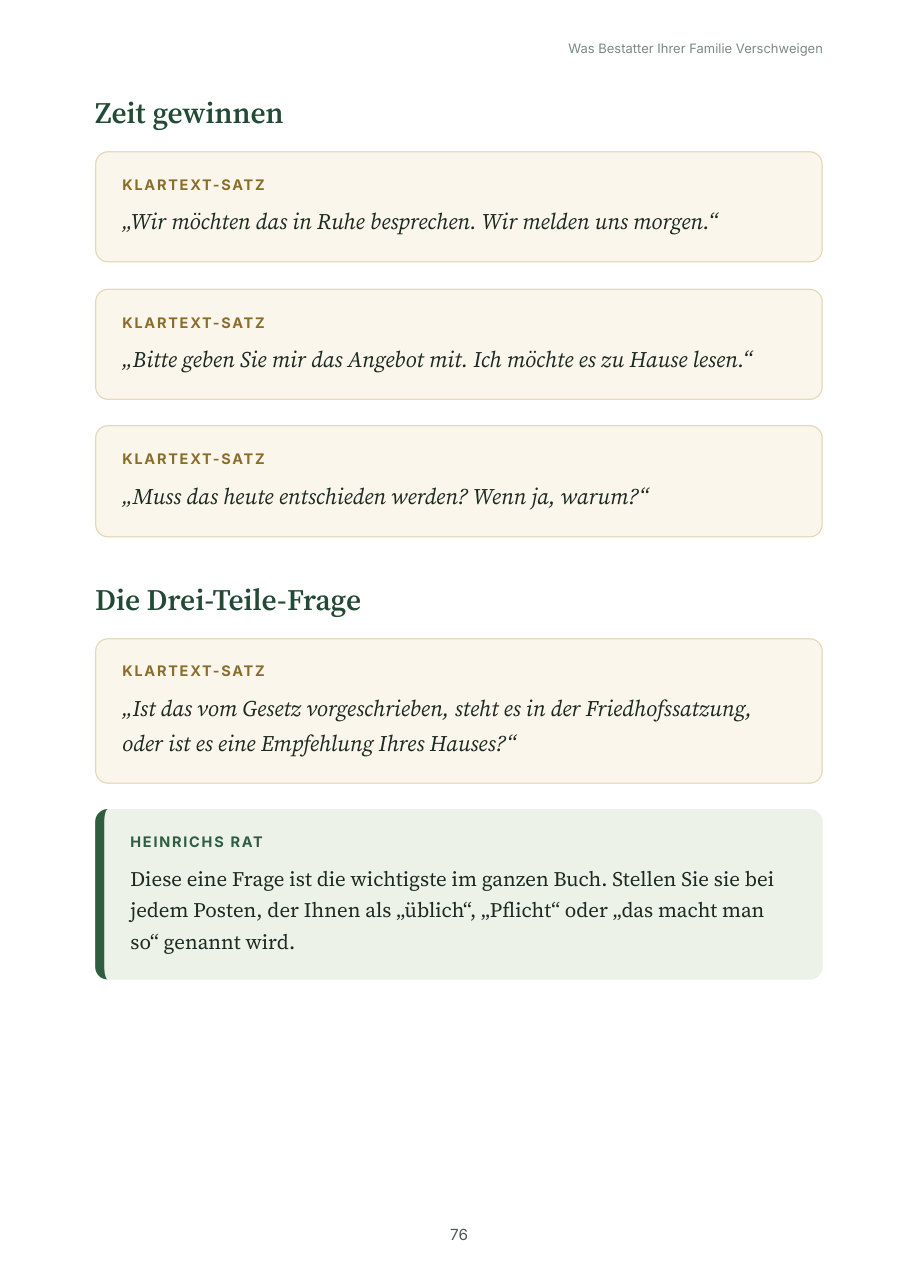 Der Tipp zur Drei-Teile-Frage